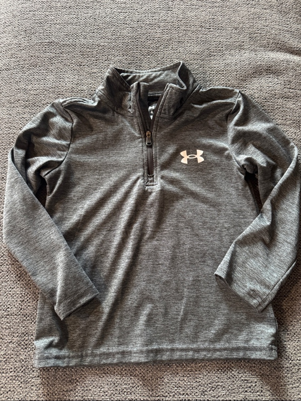Under Armour Heathered Gray Quarter-Zip Pullover